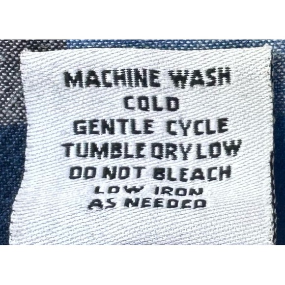 TBF Blue Plaid Button Down Quarter Length Sleeve Flannel Dress - Picture 8 of 17